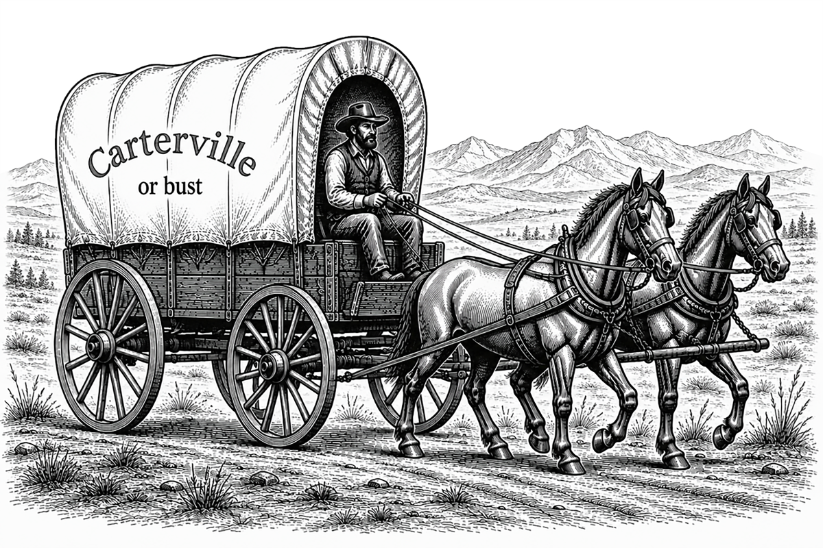 Caterville or Bust Site Logo